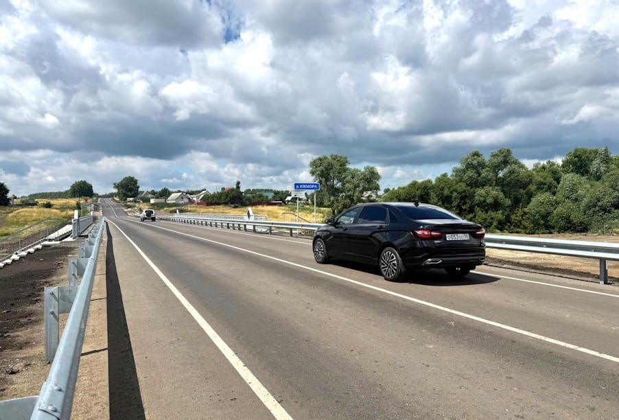 В Пензенской области после реконструкции введен в эксплуатацию мост через реку Ижмору 